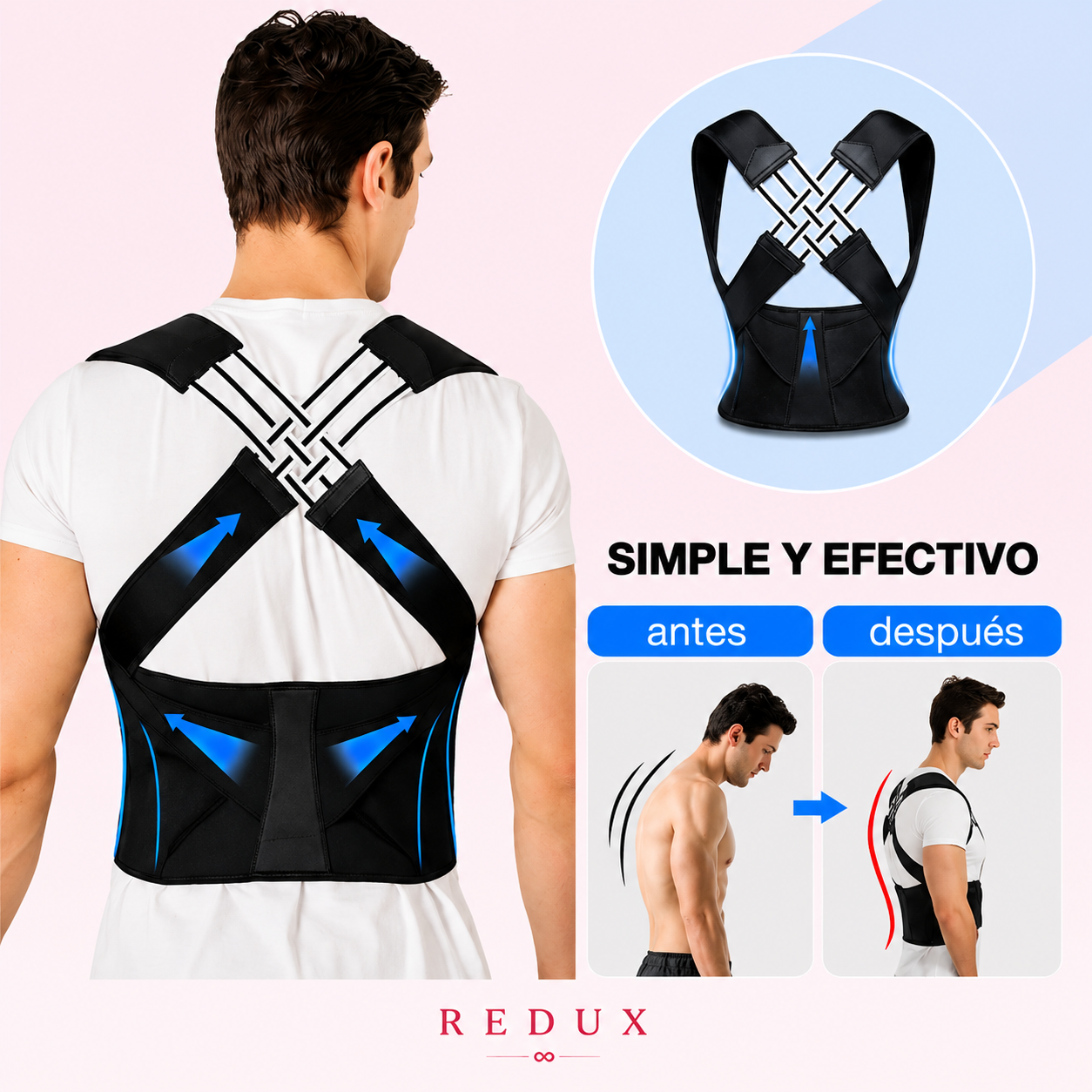 Corrector de Postura Premium – Cinturón Lumbar Ajustable Unisex