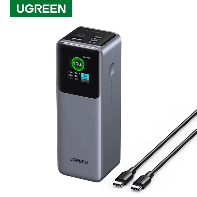 unique UGREEN Nexode Power Bank 25000mAh 200W Laptop Portable Charger PD 3.1 Fast Charging 90Wh 3-Port Battery Pack with Smart D